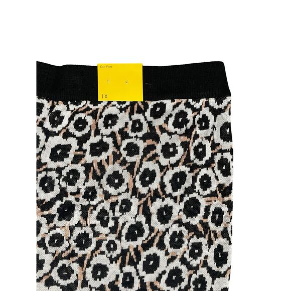 Diane von Furstenberg Target Womens Knit Floral Wide Leg Lounge Pants Plus Sz 1X - Picture 7 of 7